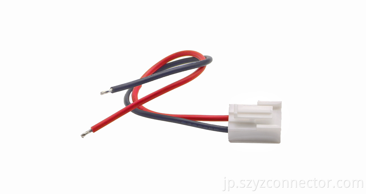 シングルエンドクリンプされたVH3.96端子ワイヤーセンターレッド/ブラックL120mm 2P Single-Ended Crimped VH3.96 Terminal Wire Center Red/Black L120mm 2P